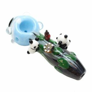 Shop Empire Glassworks Small Climbing Pandas Spoon Pipe in australian