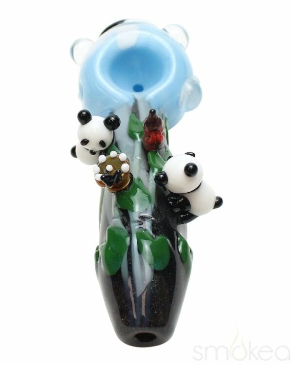 Shop Empire Glassworks Small Climbing Pandas Spoon Pipe in australian