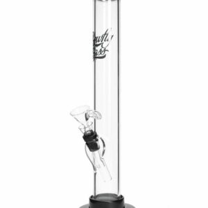 Shop Glowfly Glass 12" Straight Bong w/ Removable Base in australian