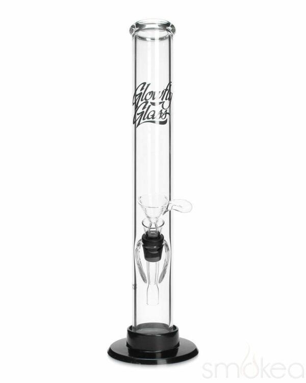 Shop Glowfly Glass 12" Straight Bong w/ Removable Base in australian