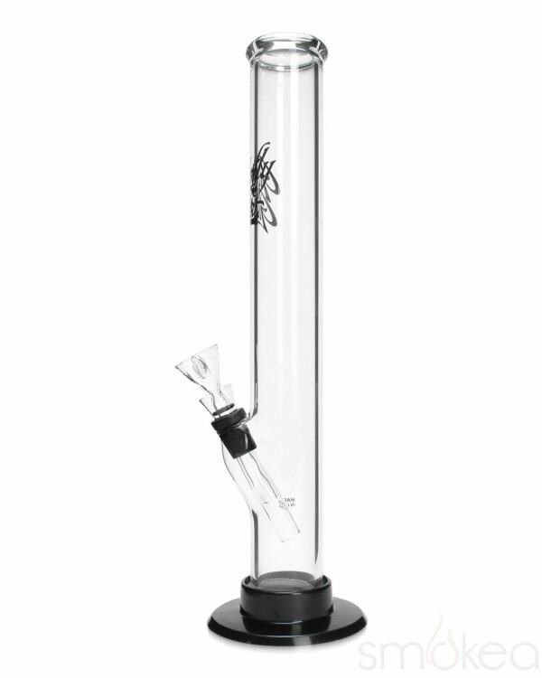 Shop Glowfly Glass 12" Straight Bong w/ Removable Base in australian