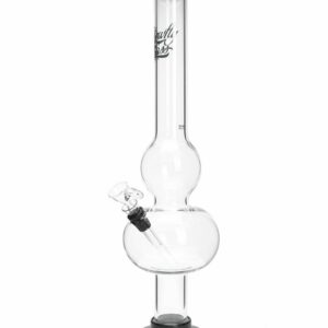 Shop Glowfly Glass 18" Double Bubble Bong w/ Removable Base in australian