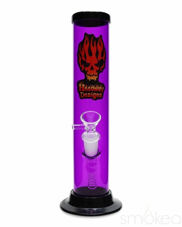 Shop Headway 10" Glass on Glass Straight Acrylic Bong in australian