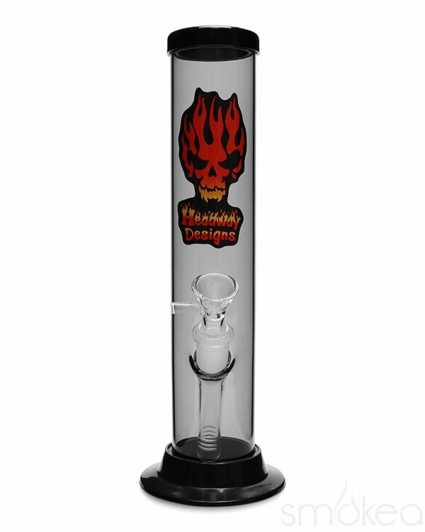 Shop Headway 10" Glass on Glass Straight Acrylic Bong in australian