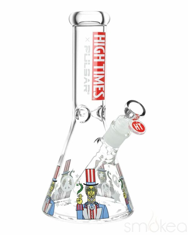 Shop High Times x Pulsar Uncle Sam Beaker Bong in australian