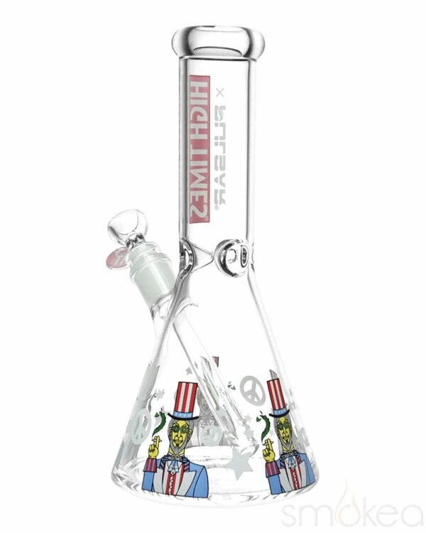 Shop High Times x Pulsar Uncle Sam Beaker Bong in australian