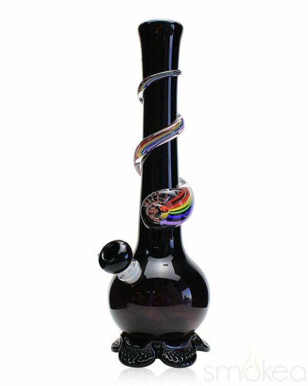 Shop Noble Glass Medium Rainbow Wrapped Soft Glass Bong in australian