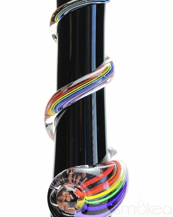 Shop Noble Glass Medium Rainbow Wrapped Soft Glass Bong in australian