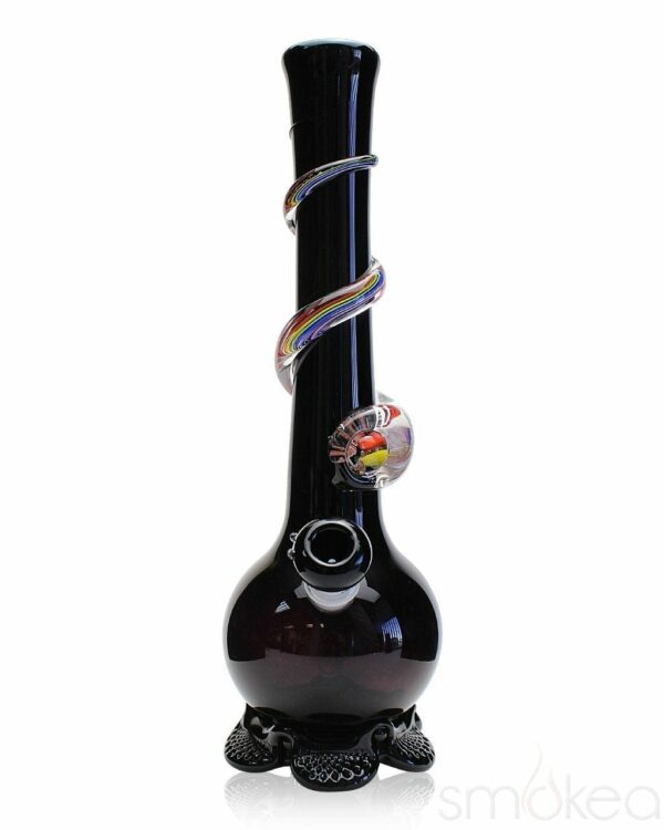 Shop Noble Glass Medium Rainbow Wrapped Soft Glass Bong in australian