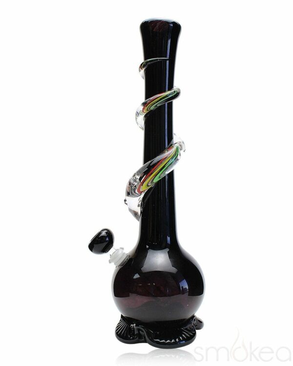 Shop Noble Glass Medium Rasta Wrapped Soft Glass Bong in australian