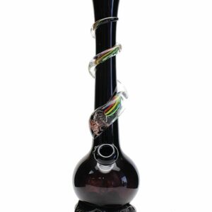 Shop Noble Glass Medium Rasta Wrapped Soft Glass Bong in australian