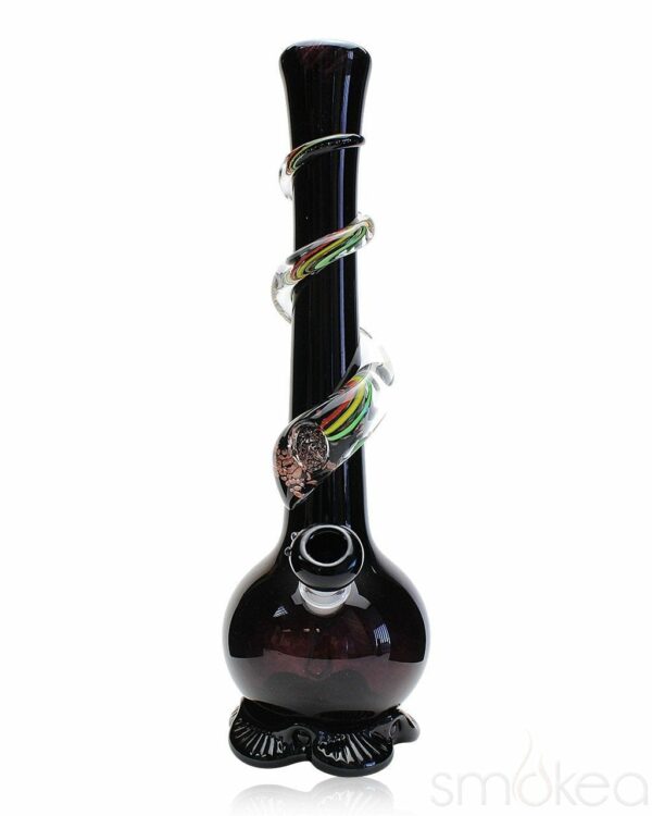 Shop Noble Glass Medium Rasta Wrapped Soft Glass Bong in australian