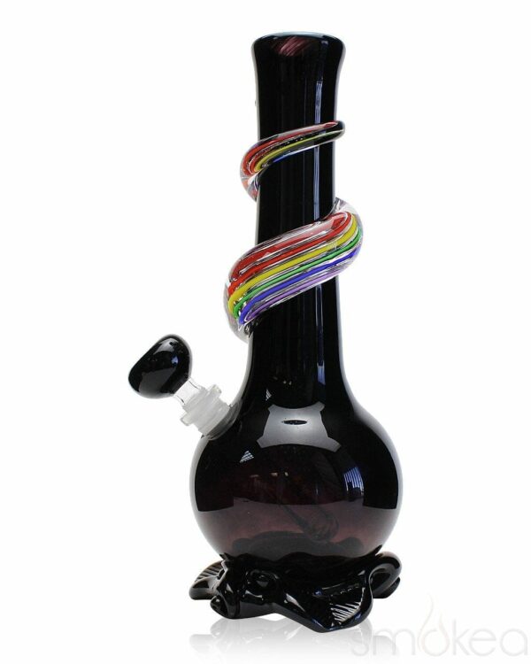 Shop Noble Glass Small Rainbow Wrapped Soft Glass Bong in australian