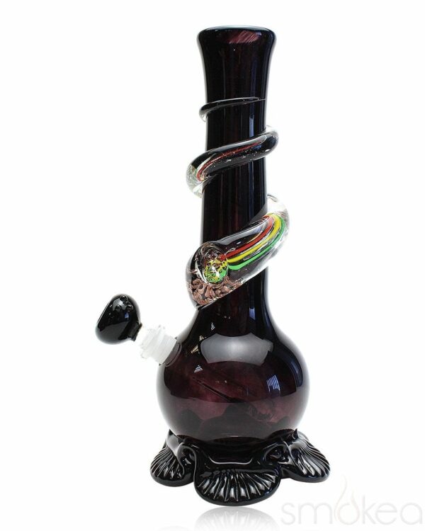 Shop Noble Glass Small Rasta Wrapped Soft Glass Bong in australian