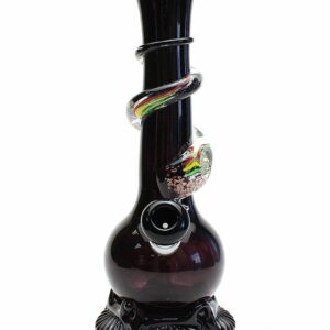 Shop Noble Glass Small Rasta Wrapped Soft Glass Bong in australian