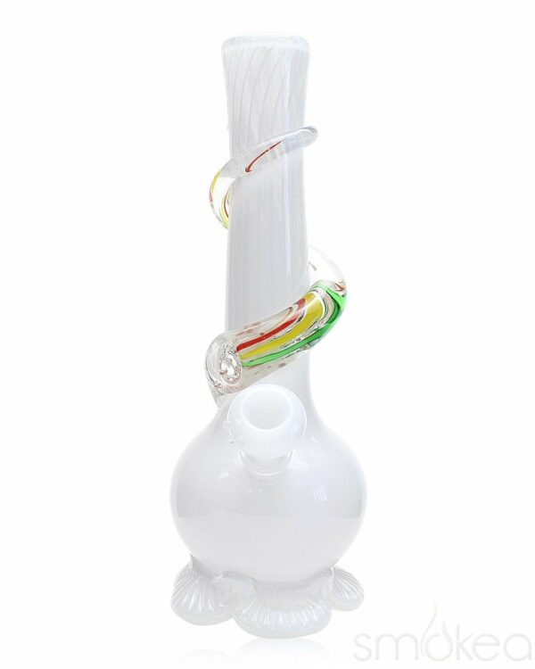 Shop Noble Glass Small Rasta Wrapped Soft Glass Bong in australian