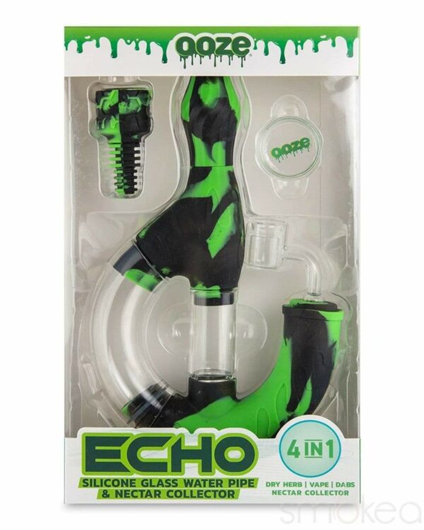 Shop Ooze Echo Silicone Water Pipe & Dab Straw in australian