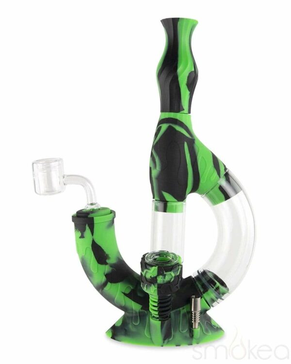 Shop Ooze Echo Silicone Water Pipe & Dab Straw in australian