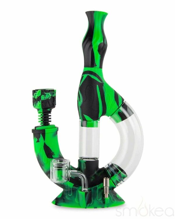 Shop Ooze Echo Silicone Water Pipe & Dab Straw in australian