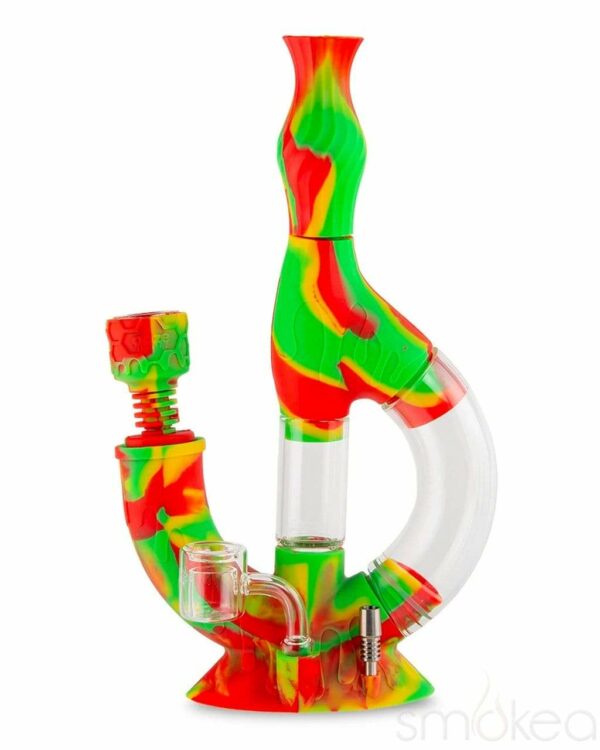 Shop Ooze Echo Silicone Water Pipe & Dab Straw in australian