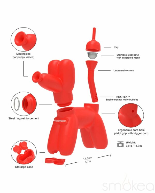 Shop Piecemaker K9 Silicone Balloon Dog Water Pipe in australian