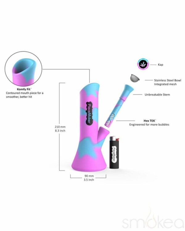 Shop Piecemaker Kali Silicone Bong in australian