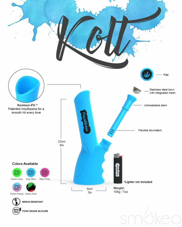 Shop Piecemaker Kolt Silicone Bong in australian