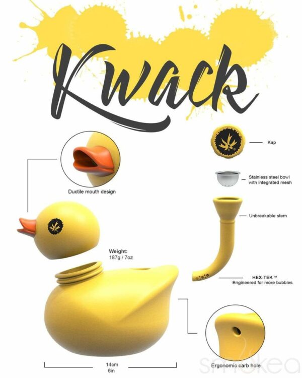 Shop Piecemaker Kwack Silicone Duck Water Pipe in australian