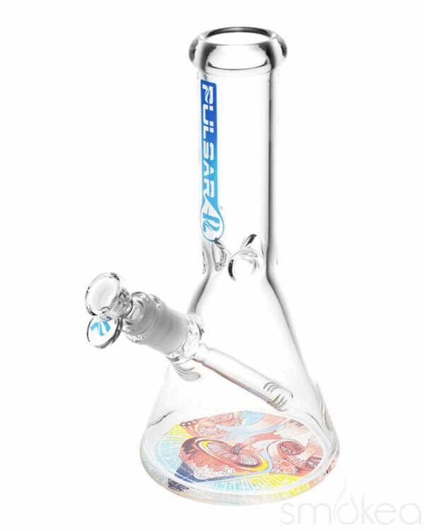 Shop Pulsar 10" Bottoms Up "Melting Shrooms" Bong in australian