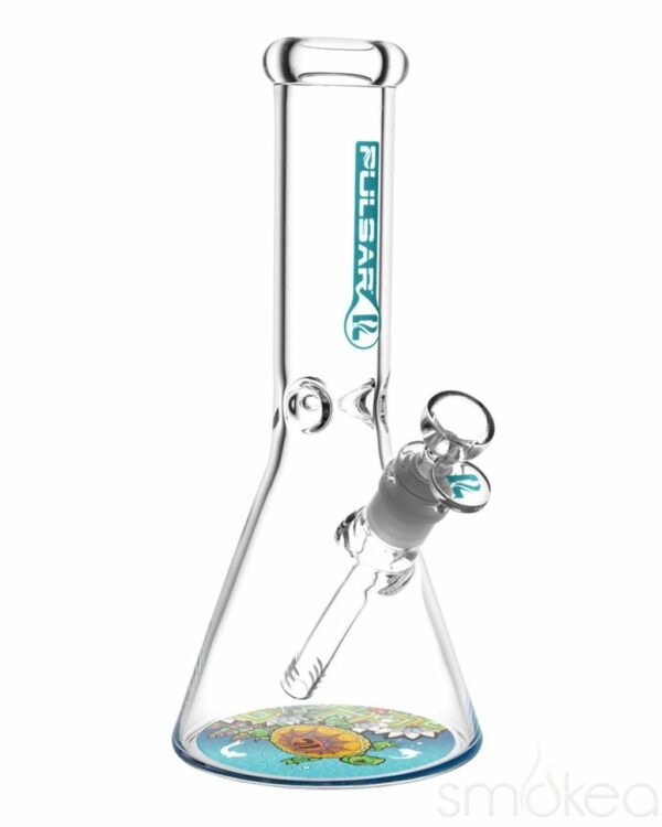 Shop Pulsar 10" Psychedelic Turtle Beaker Bong in australian