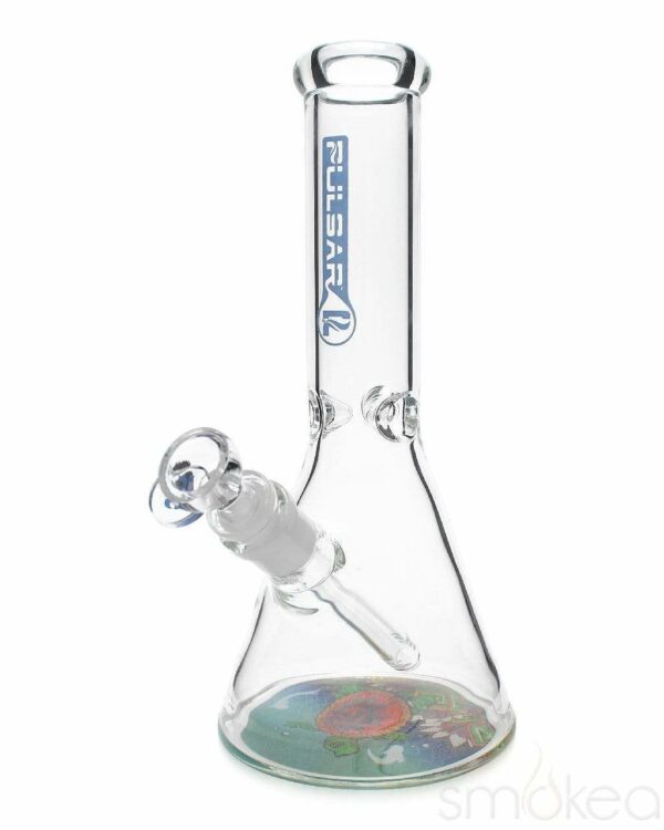 Shop Pulsar 10" Psychedelic Turtle Beaker Bong in australian