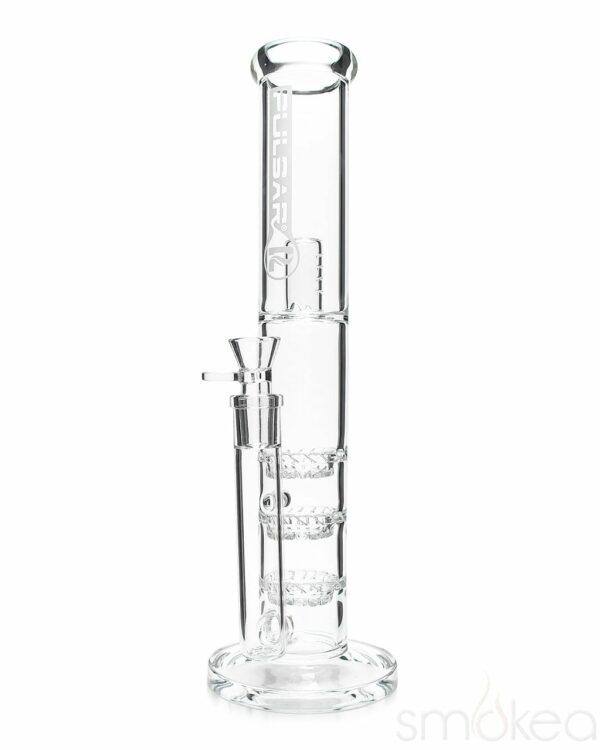 Shop Pulsar 14" Straight Triple Turbine Bong in australian