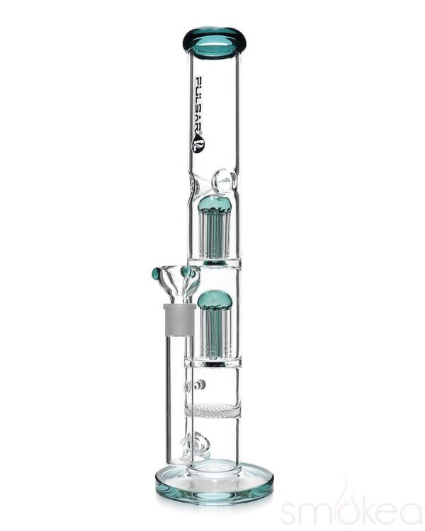 Shop Pulsar 16" Dual Jellyfish Straight Tube Bong in australian