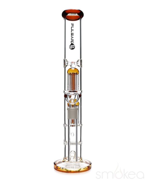 Shop Pulsar 16" Dual Jellyfish Straight Tube Bong in australian