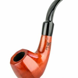 Shop Shire Pipes Bent Octagon Brandy Cherry Wood Pipe in australian