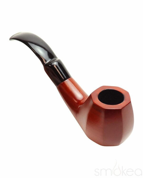 Shop Shire Pipes Bent Octagon Brandy Cherry Wood Pipe in australian