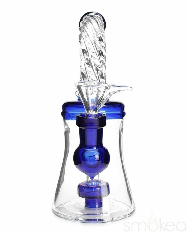 Shop SMOKEA 8" Cut Glass Mini Bong w/ Bent Neck in australian