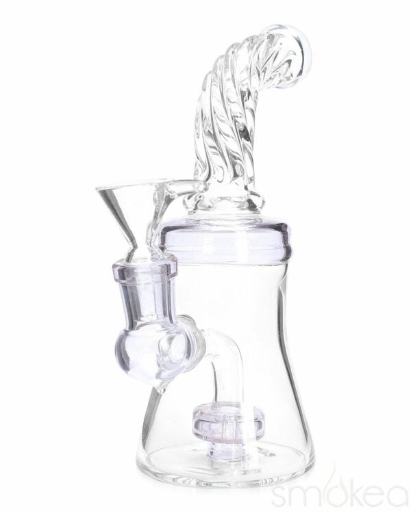 Shop SMOKEA 8" Cut Glass Mini Bong w/ Bent Neck in australian