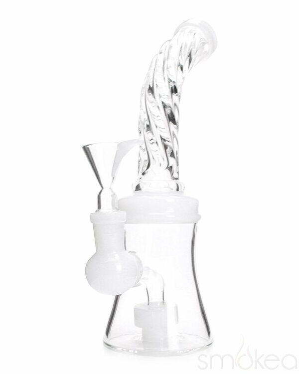 Shop SMOKEA 8" Cut Glass Mini Bong w/ Bent Neck in australian