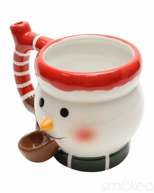 Shop SMOKEA Ceramic Snowman Coffee Mug Pipe in australian