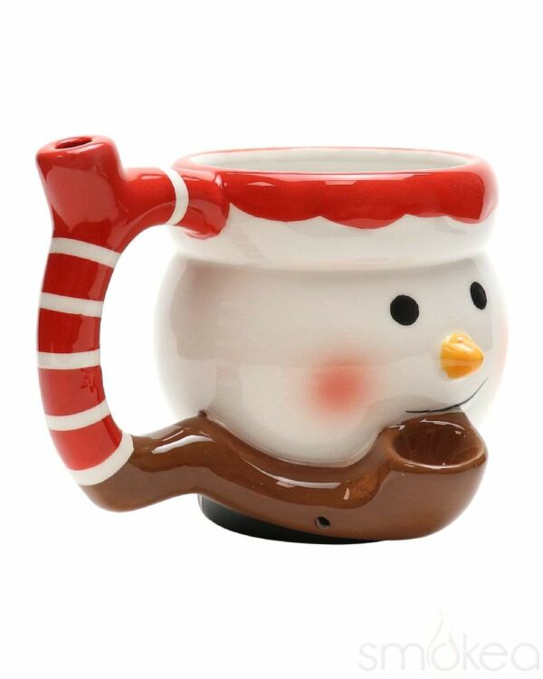 Shop SMOKEA Ceramic Snowman Coffee Mug Pipe in australian