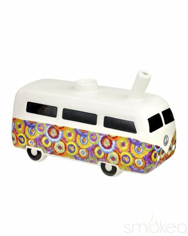 Shop SMOKEA Ceramic Vintage Flower Bus Pipe in australian