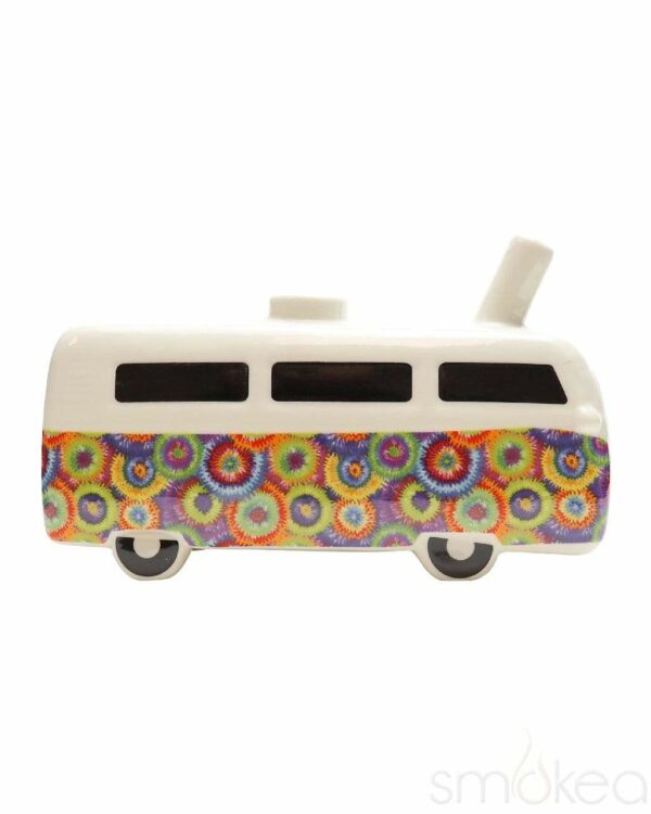 Shop SMOKEA Ceramic Vintage Flower Bus Pipe in australian