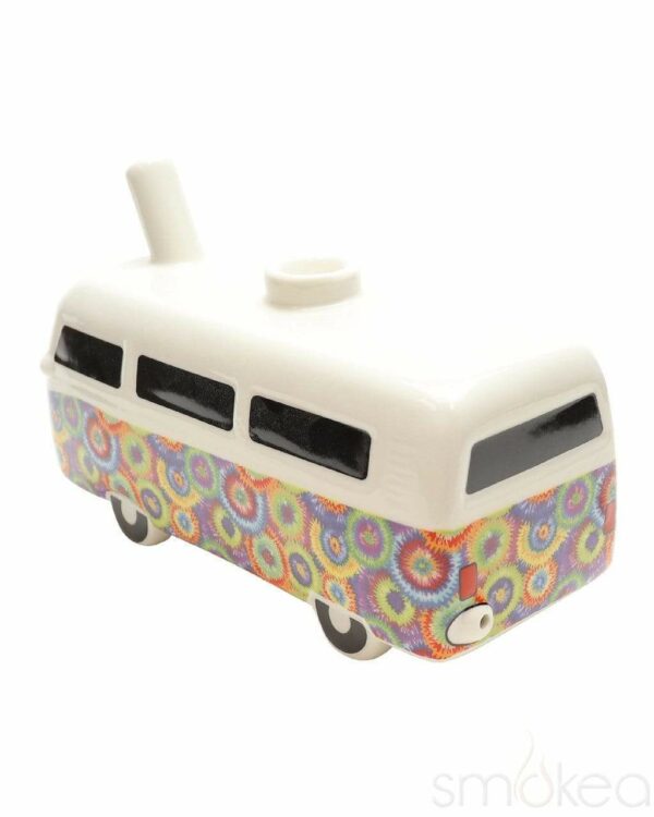 Shop SMOKEA Ceramic Vintage Flower Bus Pipe in australian