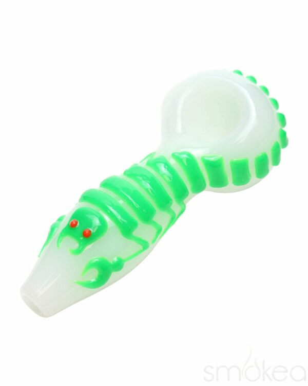 Shop SMOKEA Glow in the Dark Scorpion Spoon Pipe in australian