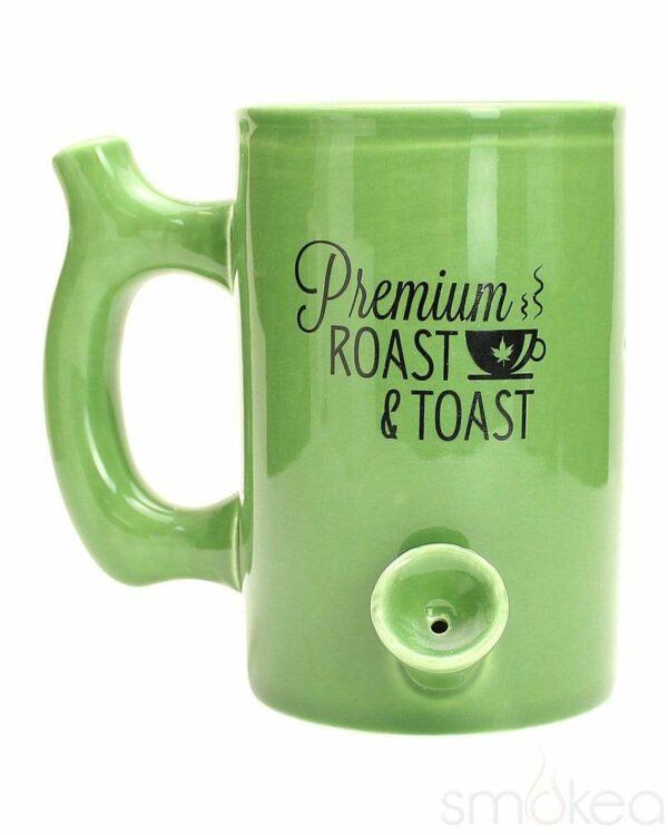 Shop SMOKEA "Roast & Toast" Large Ceramic Coffee Mug Pipe in australian