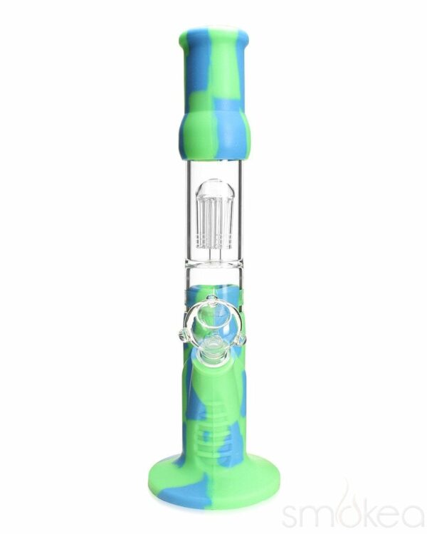 Shop SMOKEA® Silicone Bong w/ Glass Tree Perc in australian