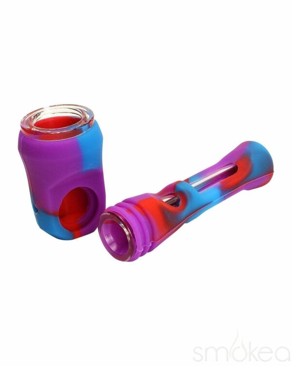 Shop SMOKEA Silicone/Glass 2-in-1 Pipe & Chillum in australian